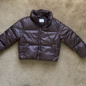 Old Navy Oversized Cropped Puffer Jacket